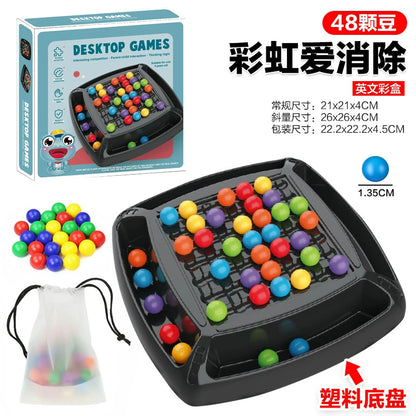 Divertente e colorato gioco di eliminazione arcobaleno, gioco di eliminazione felice interattivo genitore-bambino, giocattolo da battaglia del gioco di eliminazione arcobaleno