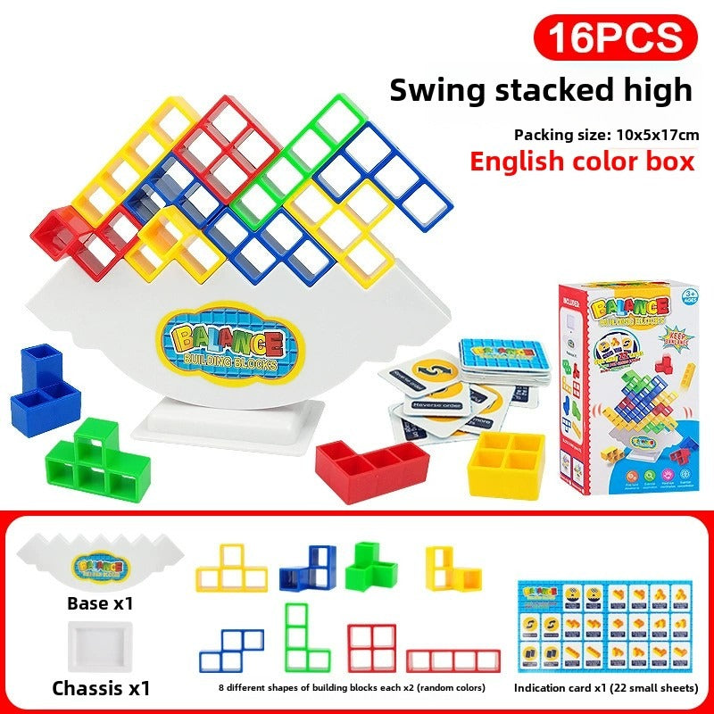 Balance game swing stacking Russian building blocks stacking children's concentration desktop toys