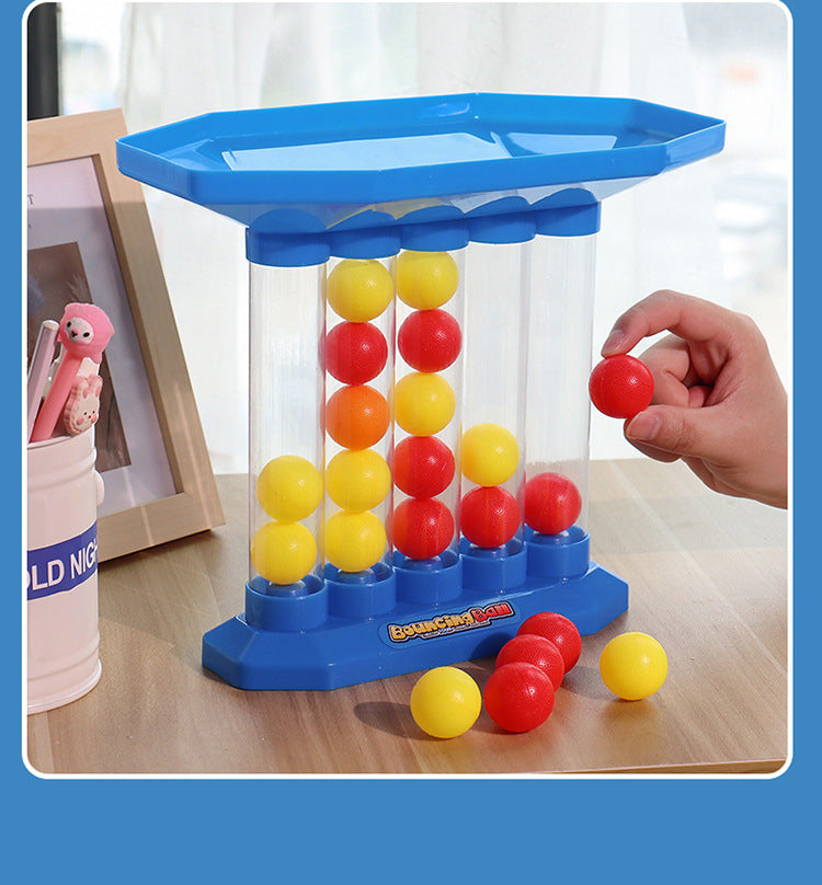 Bounce Fun Four-Ball Parent-Child Leisure Interactive Educational Desktop Basketball Game Catapult Toy