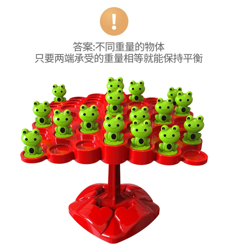 Frog Balance Tree Gioco da tavolo educativo per bambini Space Balance Tree Jenga Doppio giocattolo interattivo da battaglia